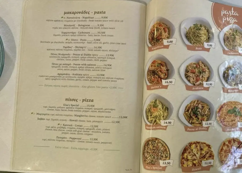 Menü_Elsa's Cafe Restaurant_Chaniá_Bild_3