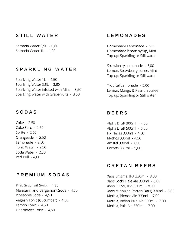 Menü_Ambrosia Wine & Dine / Zeus Village Resort - Adults Only_Darátsos_Bild_4