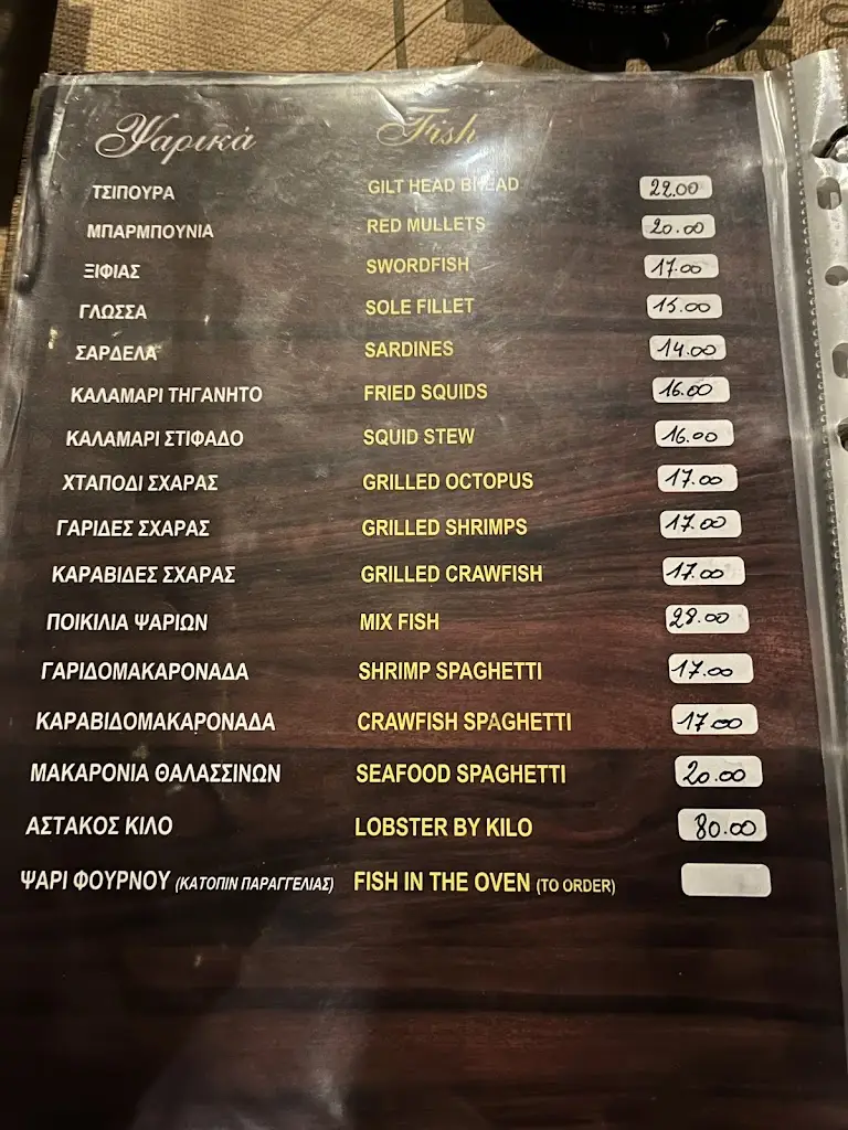 Menü_SPYROS TAVERNA_Goúrnes_Bild_3