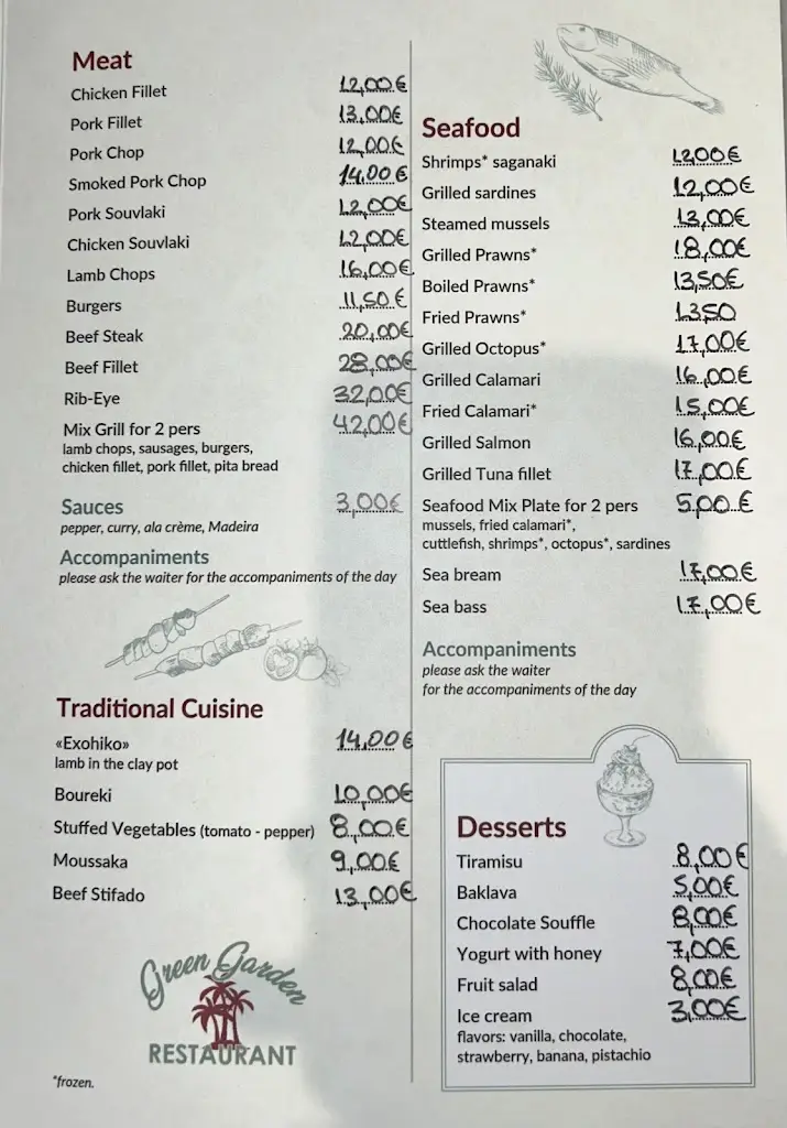 Menü_Green Garden Restaurant_Geráni_Bild_1