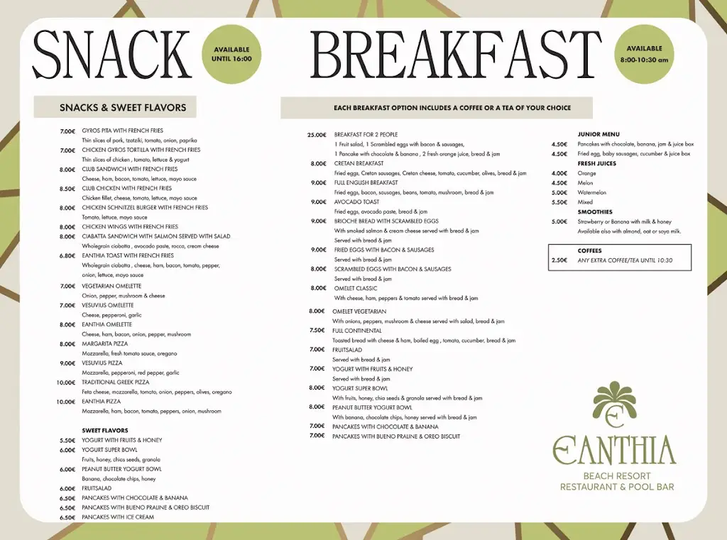 Menü_Eanthia Restaurant & Bar_Geráni_Bild_1