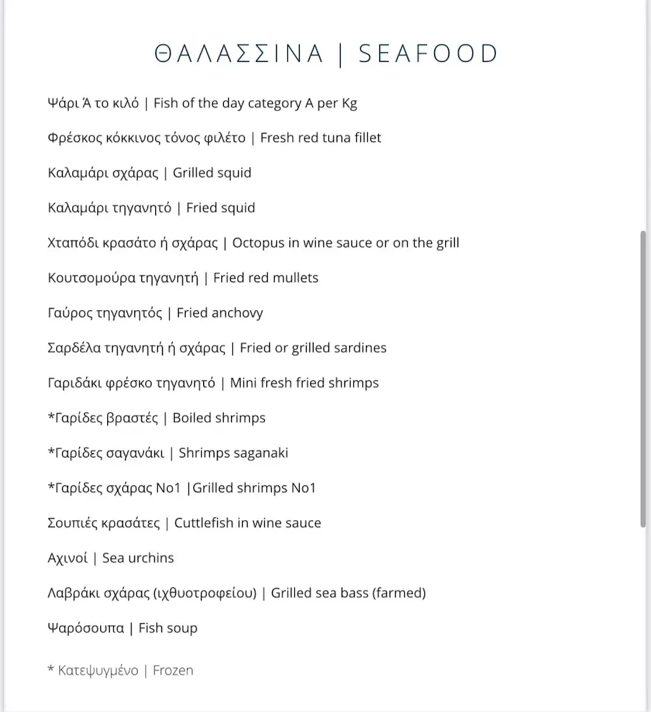 Menu_Provlita Seafood Restaurant_Kalýves_image_1