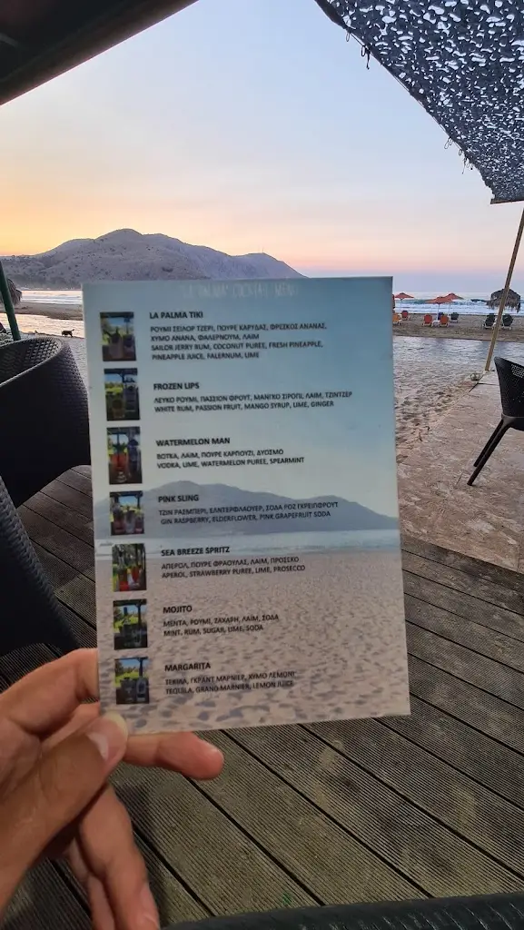 Menü_La Palma Beach Bar & Restaurant_Georgioupolis_Bild_4