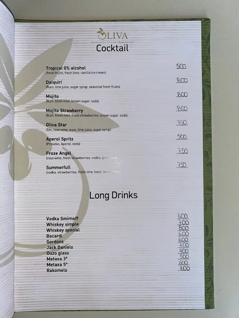 Menü_OLIVA Cretan Authentic Cuisine_Mália_Bild_2
