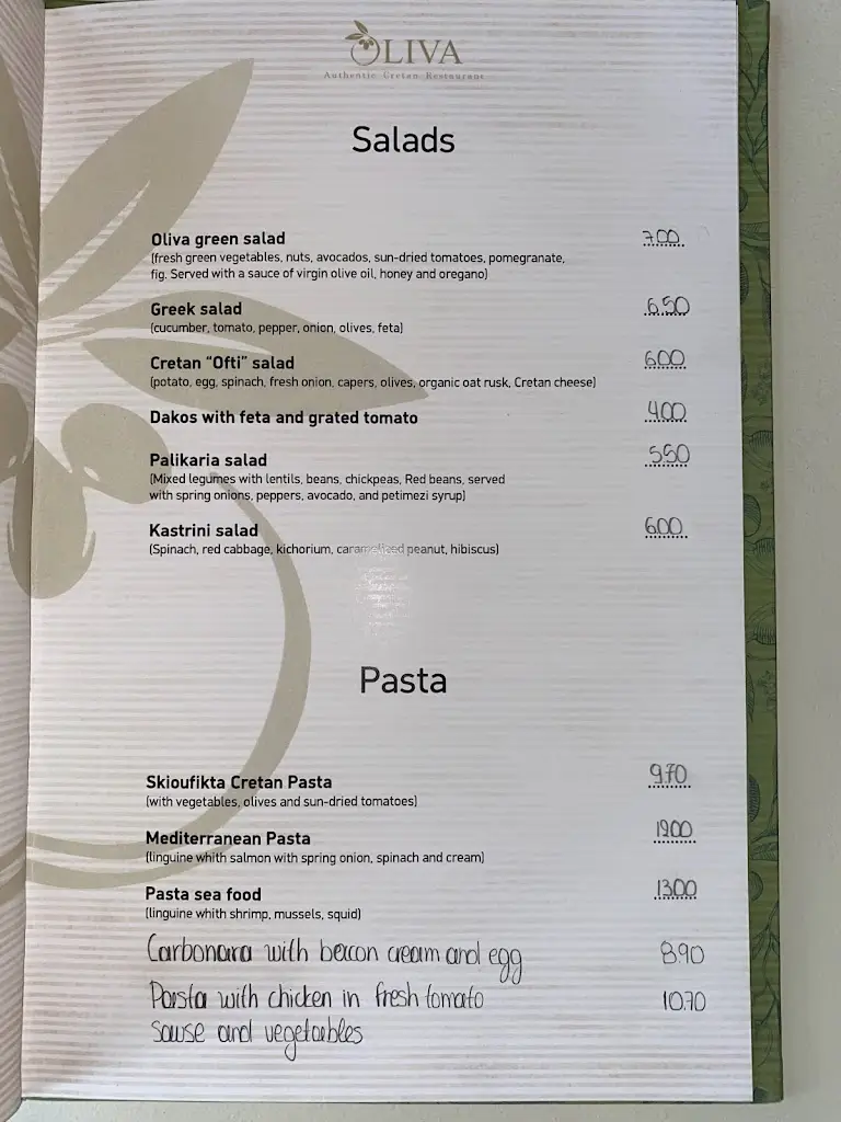 Menü_OLIVA Cretan Authentic Cuisine_Mália_Bild_3