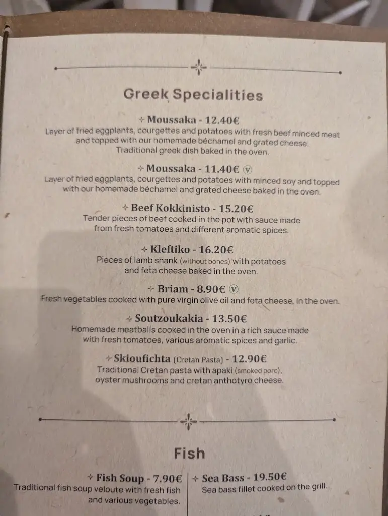 Menü_San Giorgio Restaurant Malia_Mália_Bild_2