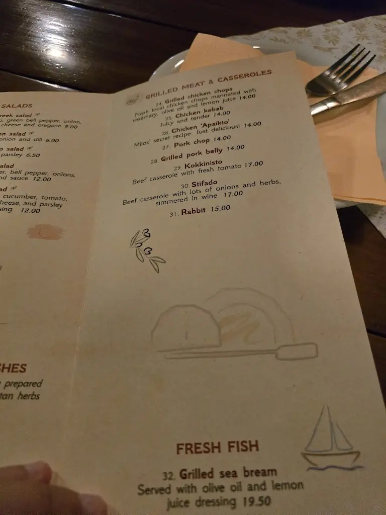 Menü_Milos Taverna_Mália_Bild_4