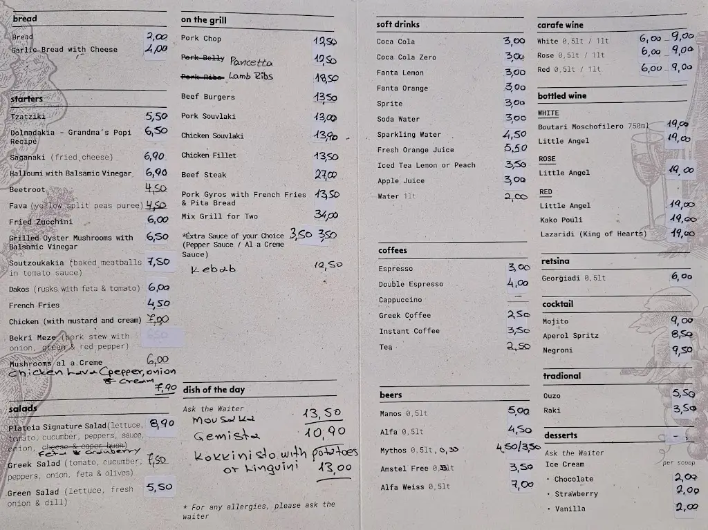 Menu_Platia Taverna Malia_Mália_imagen_1