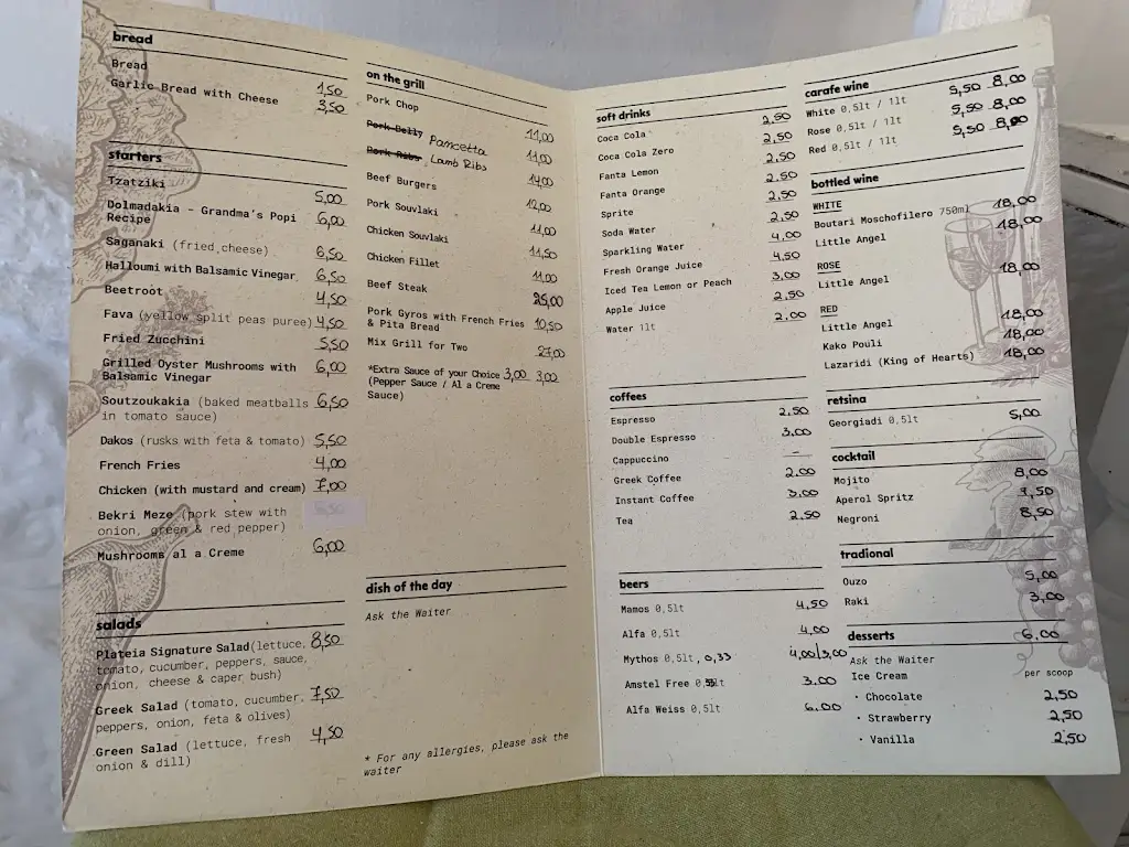 Menu_Platia Taverna Malia_Mália_imagen_4