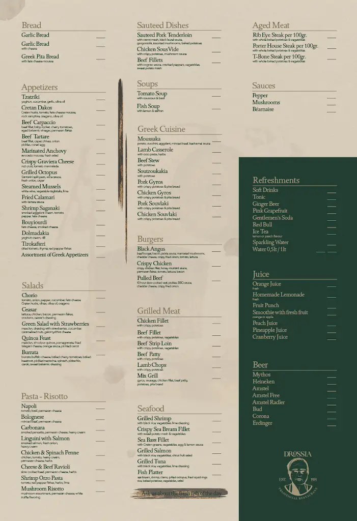 Menu_Drossia Traditional Restaurant since 1974_Mália_image_4
