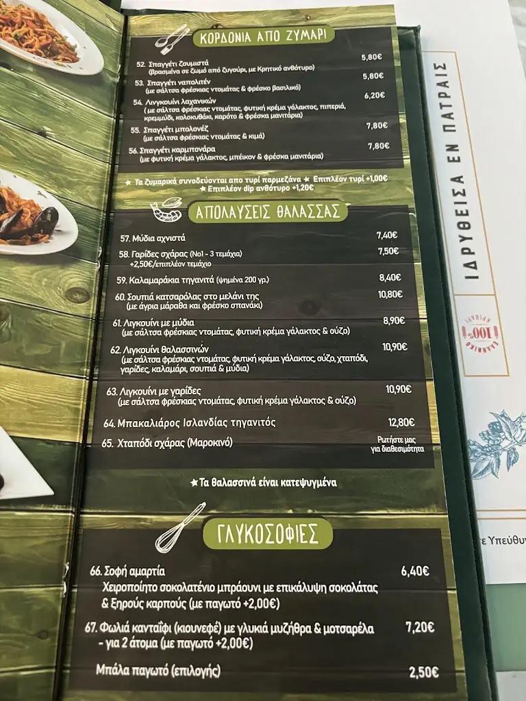 Menü_Ο Σοφός - Παραδοσιακό Εστιατόριο & μαγερειό_Néa Alikarnassós_Bild_2