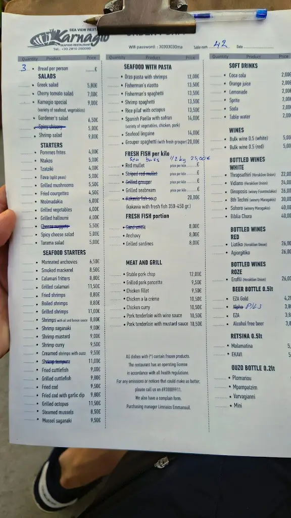 Menü_To Karnagio_Néa Alikarnassós_Bild_2