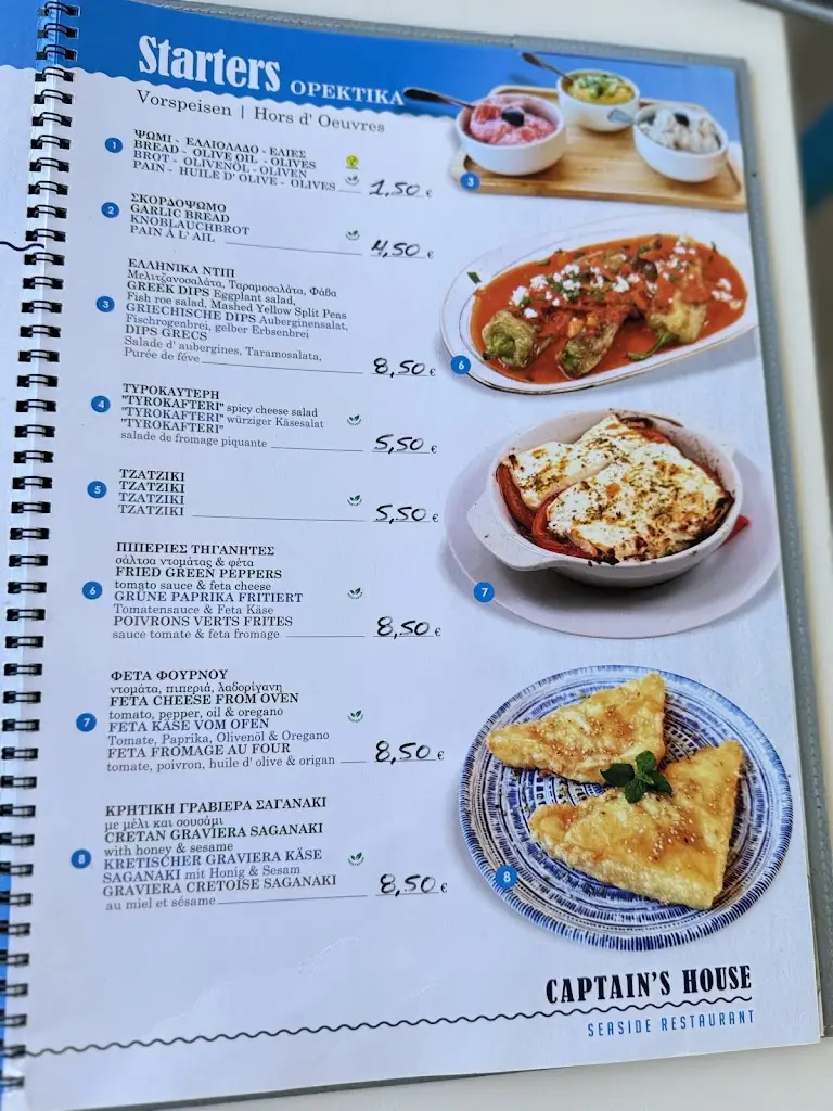 Menü_Restaurant med parkering_Pánormos_Bild_2