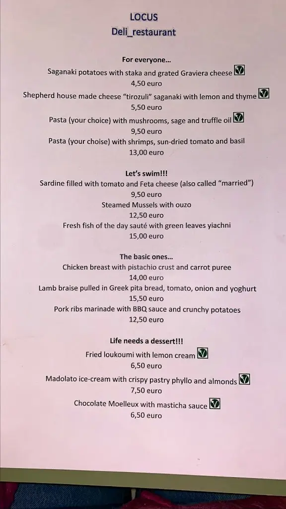 Menü_Locus Deli Restaurant_Pánormos_Bild_4