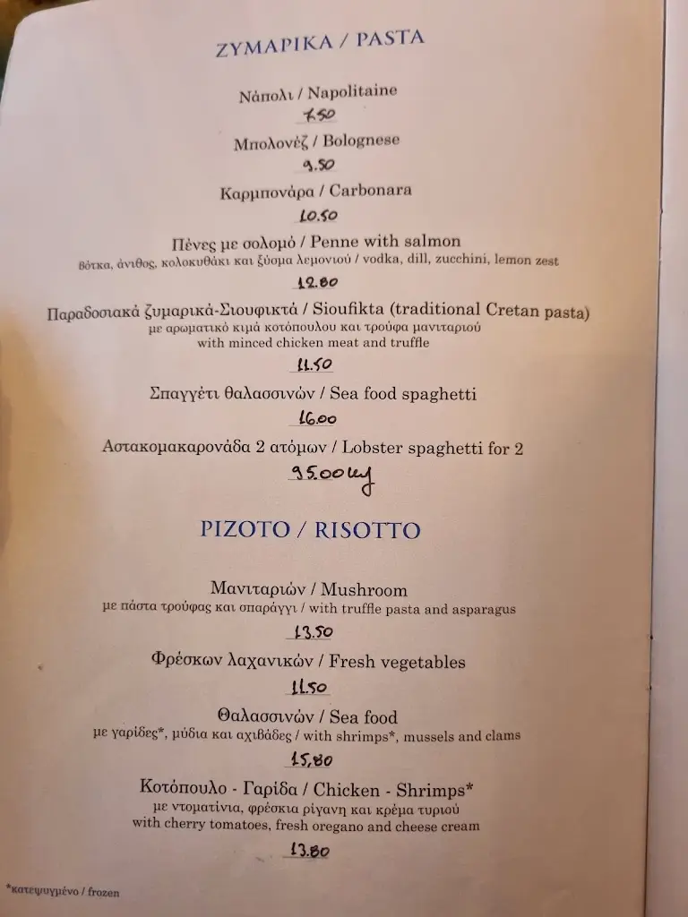 Menu_Psaros Restaurant_Vrýses_image_4