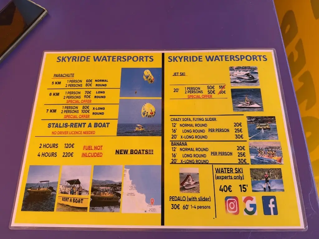 Menü_Beachcomber Bar Restaurant Stalis_Stalís_Bild_2