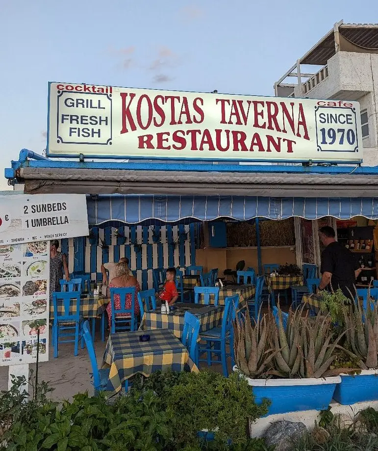 KOSTAS since 1970 taverna-beach bar restaurante en Stalís
