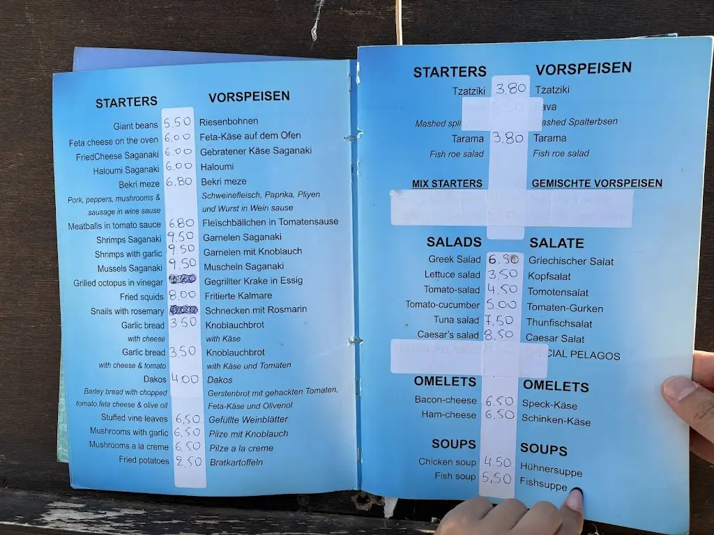 Menü_Pelagos Restaurant_Stalís_Bild_1