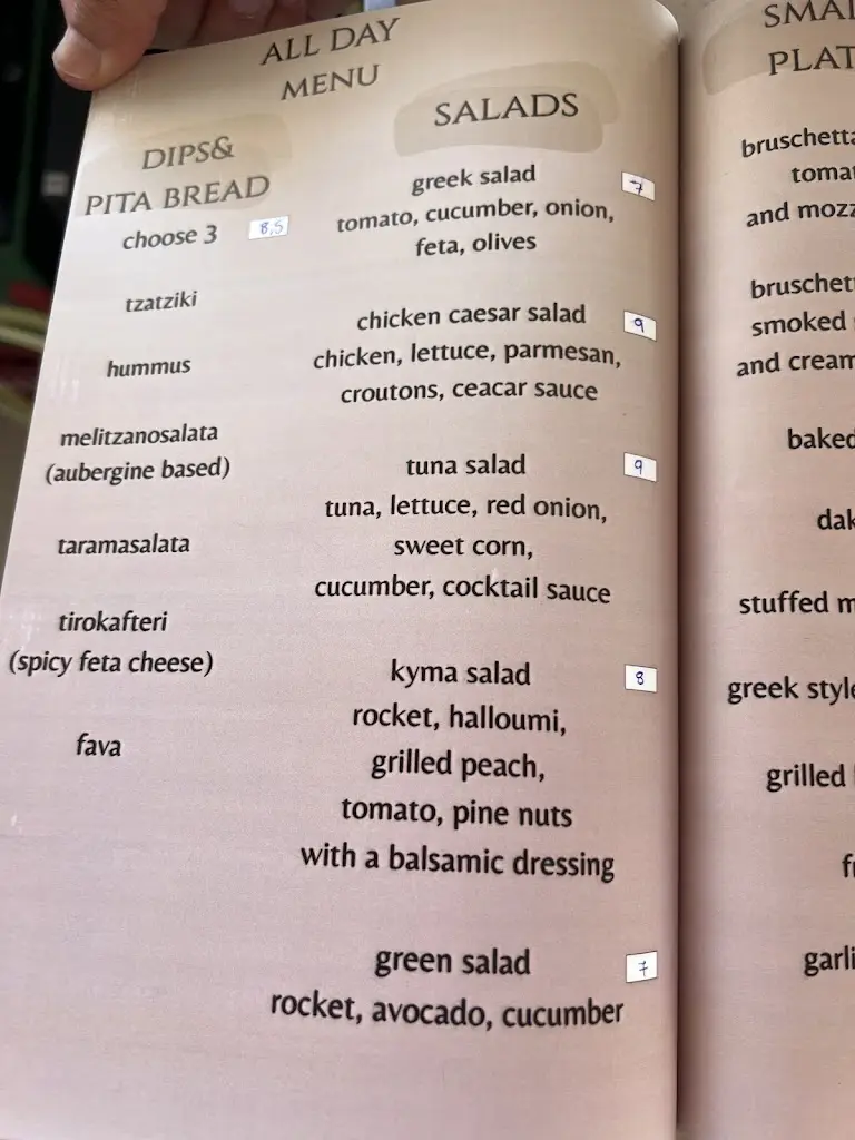 Menü_Kyma beach_Stalís_Bild_1