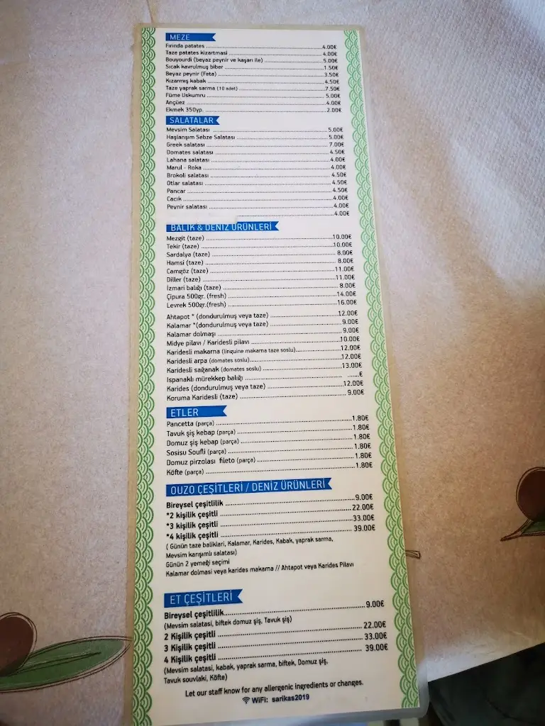 Menü_Saríkas_Alexandroupoli_Bild_2