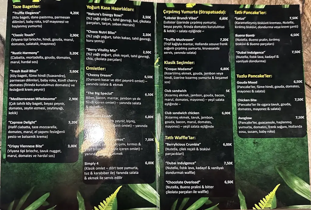 Menü_Breakfast World_Alexandroupoli_Bild_1