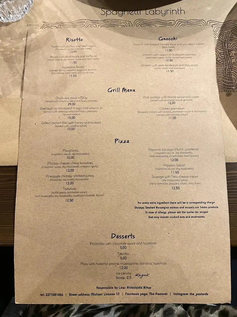 Menü_The Pastards_Chios_Bild_1