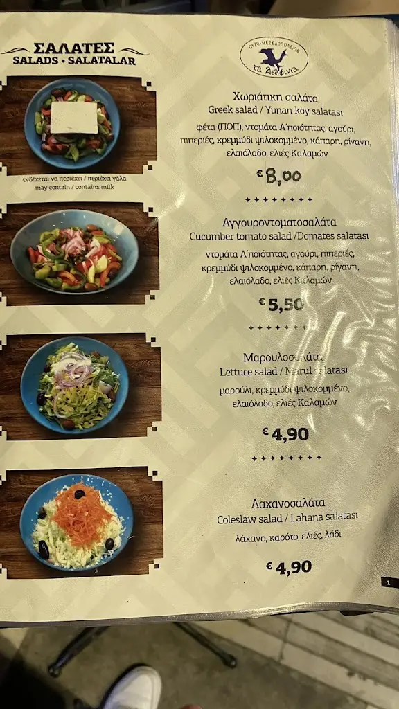 Menü_The Dolphins_Chios_Bild_4