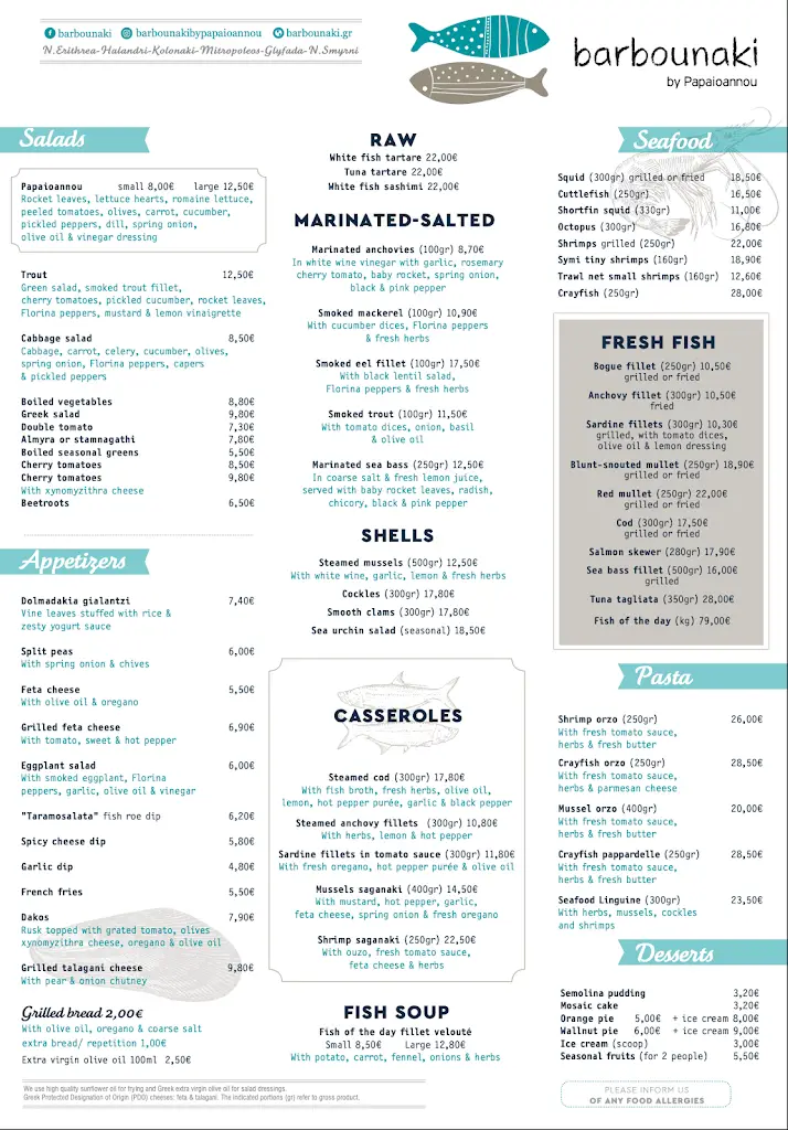 Menü_Barbounaki Glyfada_Glyfáda_Bild_4