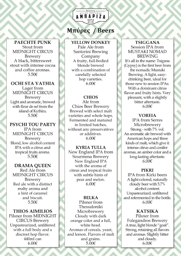 Menü_Abariza Bistro_Ikaria_Bild_1