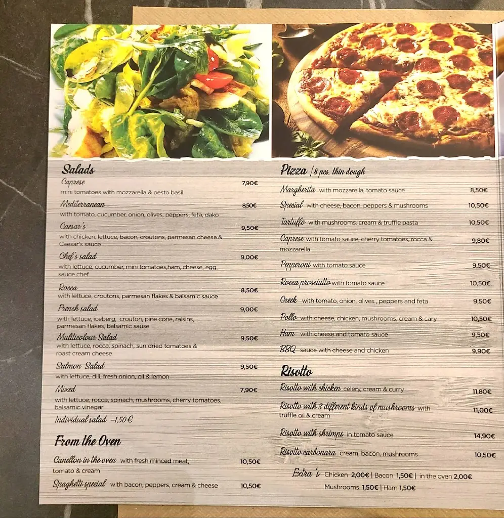 Menü_the Macaroni_Glyfáda_Bild_1