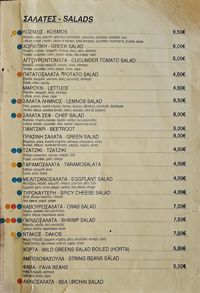 Menü_Tavern Kosmos_Lemnos_Bild_1