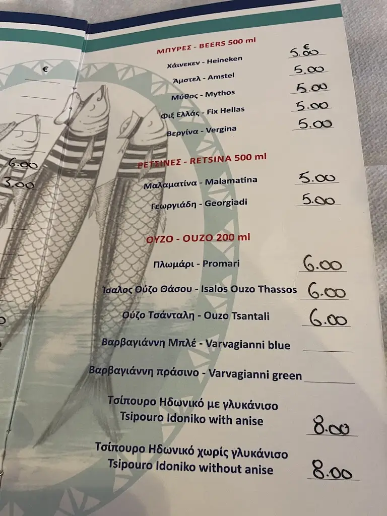 Menü_Tavern George_Limenária_Bild_3