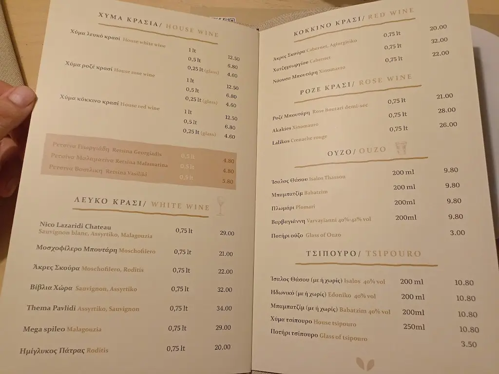 Menü_Mouragio Mediterranean Restaurant_Limenária_Bild_3