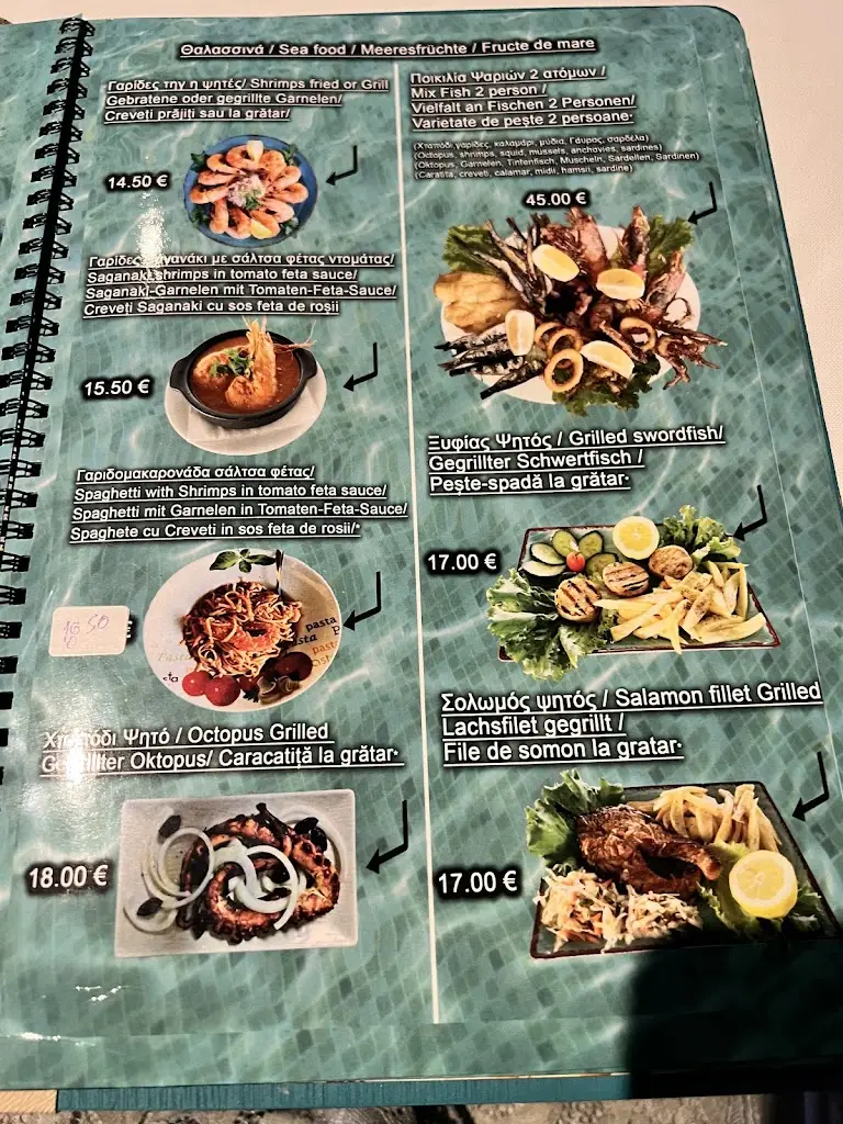 Menü_almyrikia Fish Tavern Cafe Bar_Limenária_Bild_3