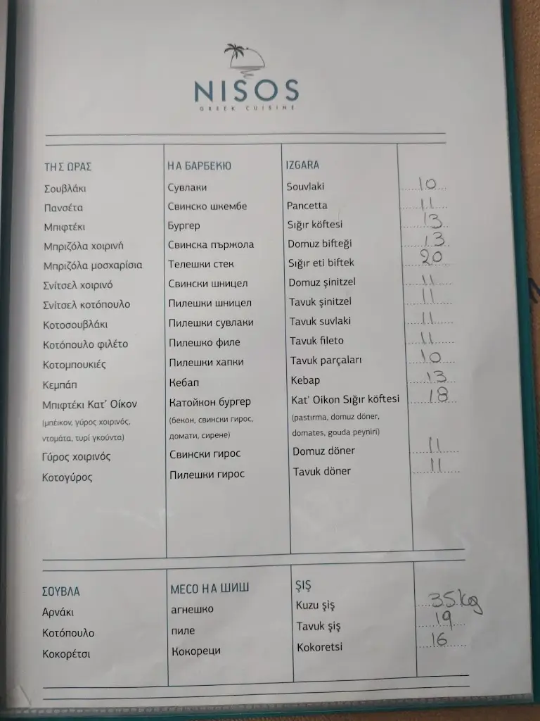 Menü_NISOS Greek cuisine_Limenária_Bild_1