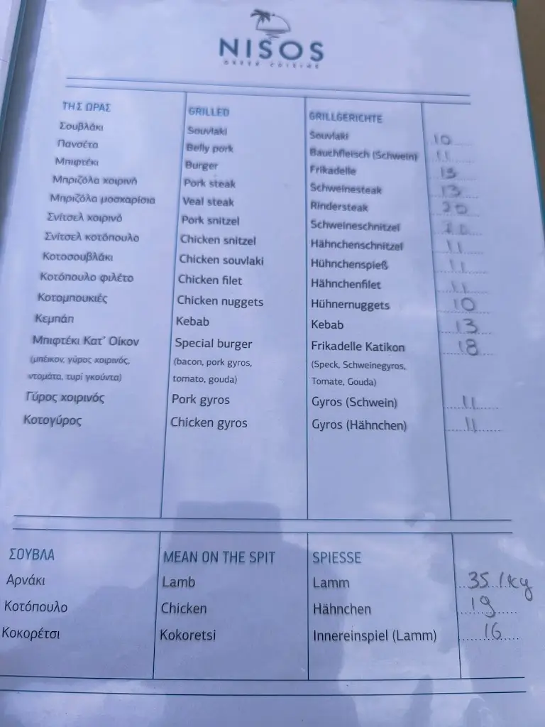 Menü_NISOS Greek cuisine_Limenária_Bild_4