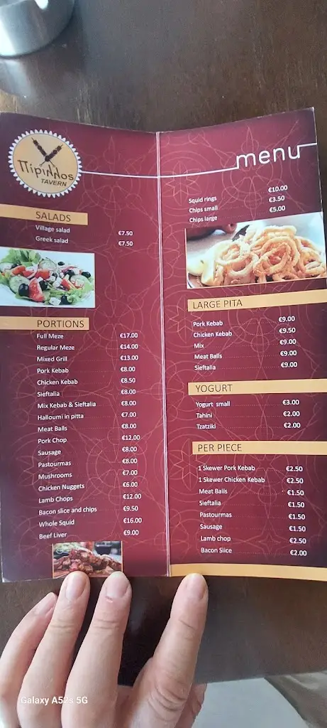 Menü_Gorgona Restaurant_Lesbos_Bild_1