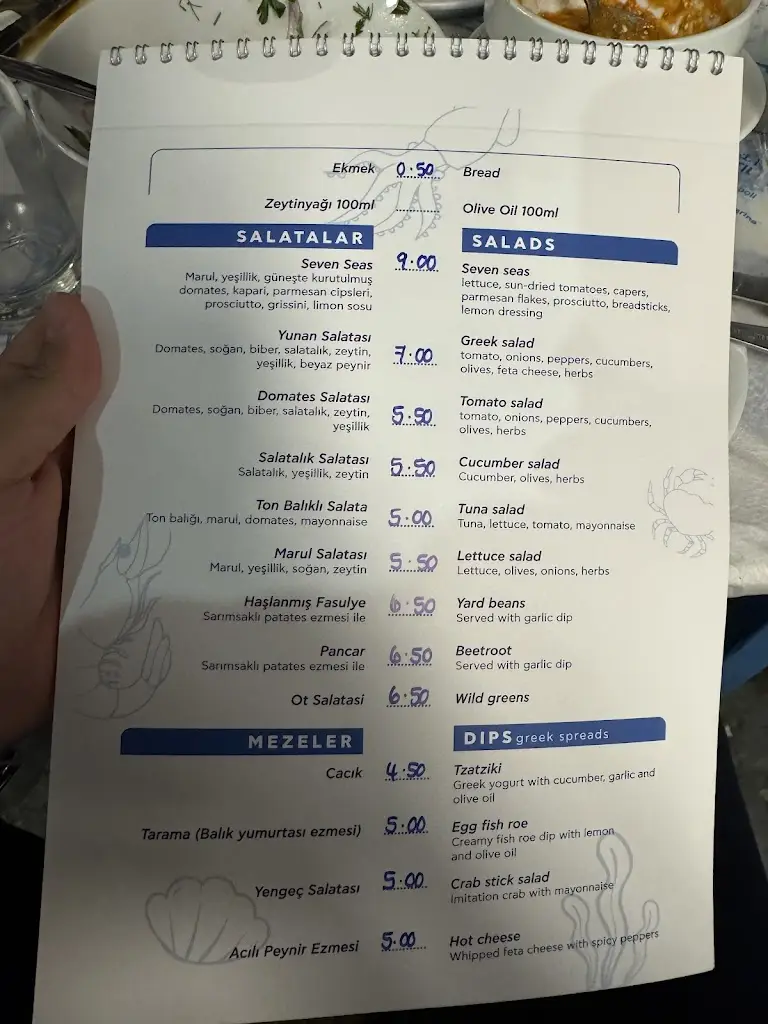 Menü_Seven Seas Taverna_Lesbos_Bild_4