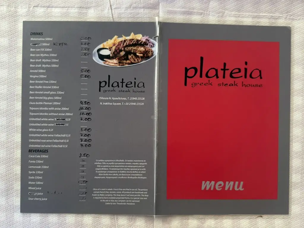 Menü_Traditional Gyros Plateia_Néa Iraklítsa_Bild_1
