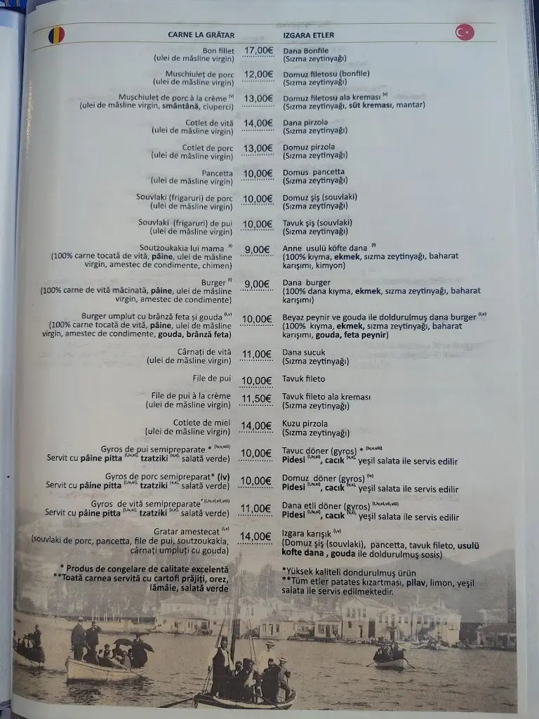 Menü_Karas restaurant_Néa Karyá_Bild_1