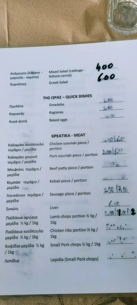 Menu_Gorgona Tavern_Mytilene_image_1