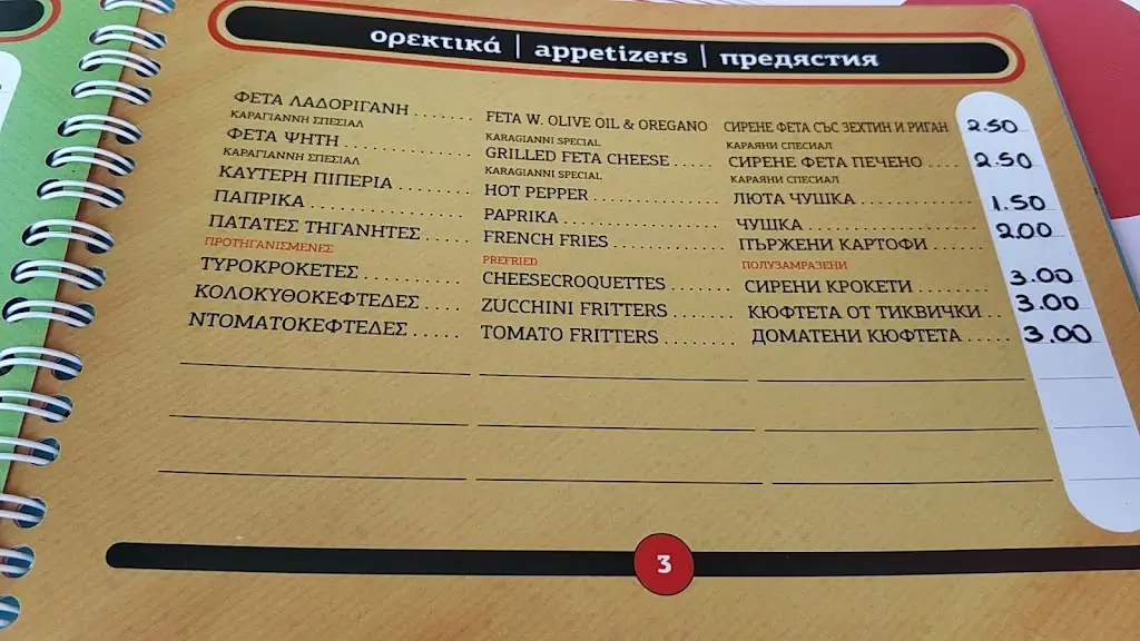 Menü_Kotopoulakia_Paralía Ofryníou_Bild_4