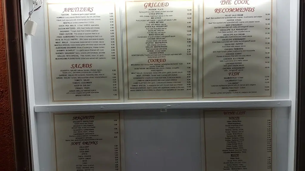 Menü_Irodion Garden Restaurant_Samos_Bild_4