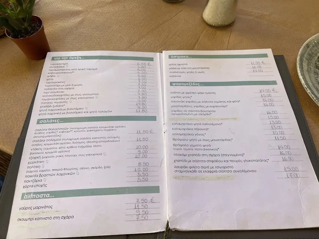Menu_Psaraki_Kalývia Thorikoú_imagen_2