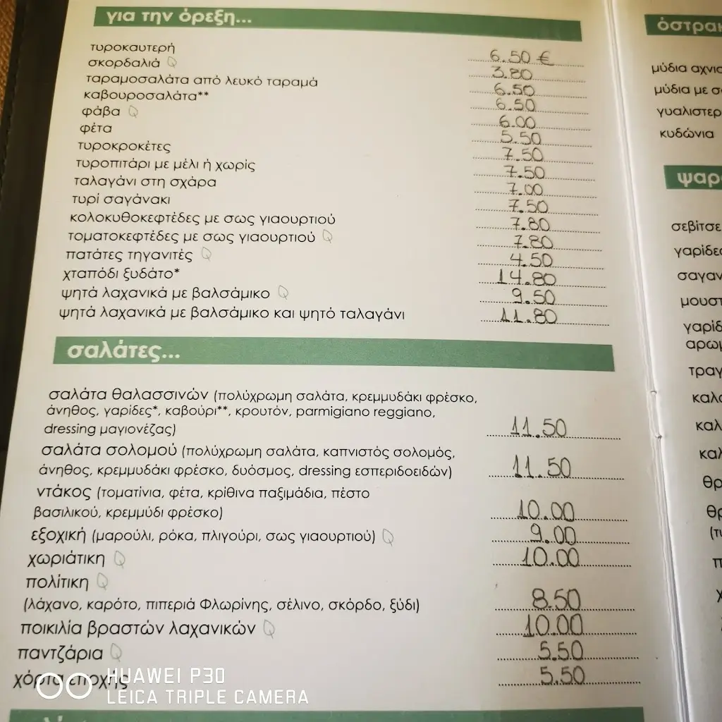 Menu_Psaraki_Kalývia Thorikoú_imagen_3