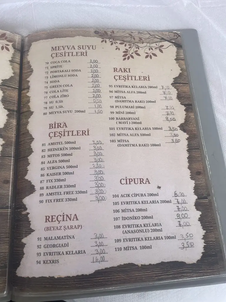 Menü_To Marmaradiko_Orestiada_Bild_1