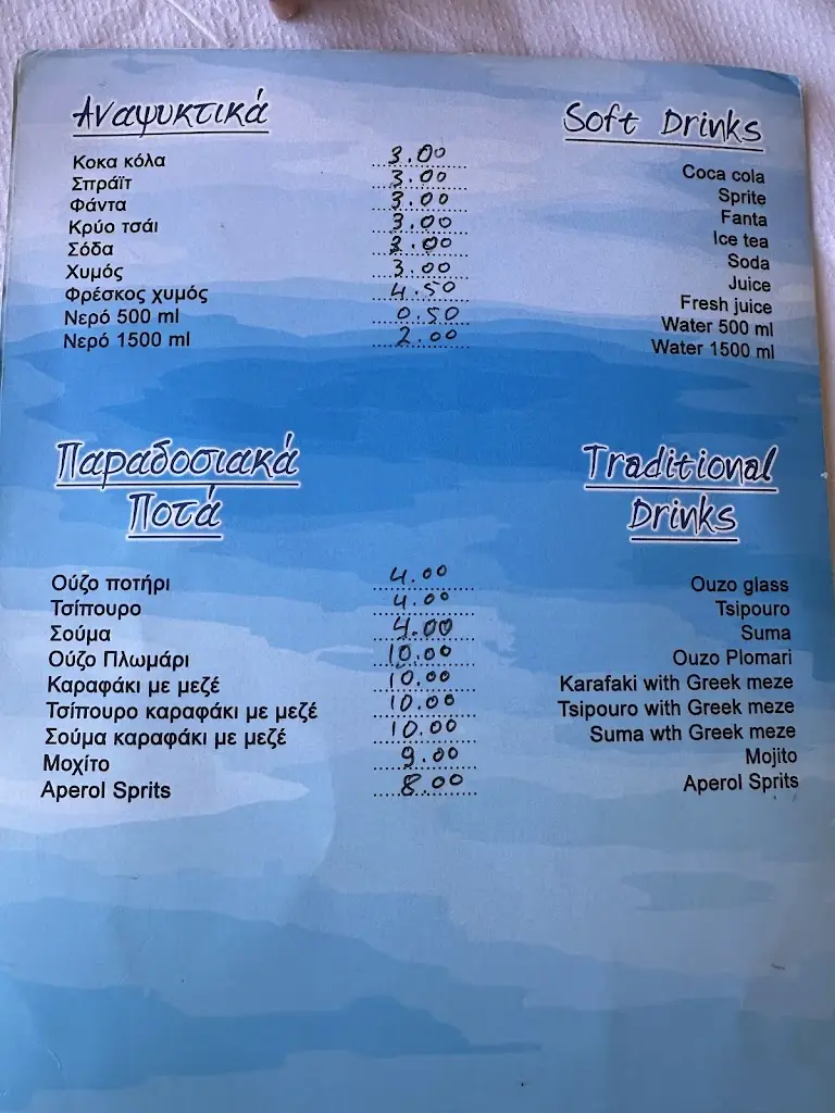 Menü_Ftenagia Beach Restaurant_Chalkiádes_Bild_1