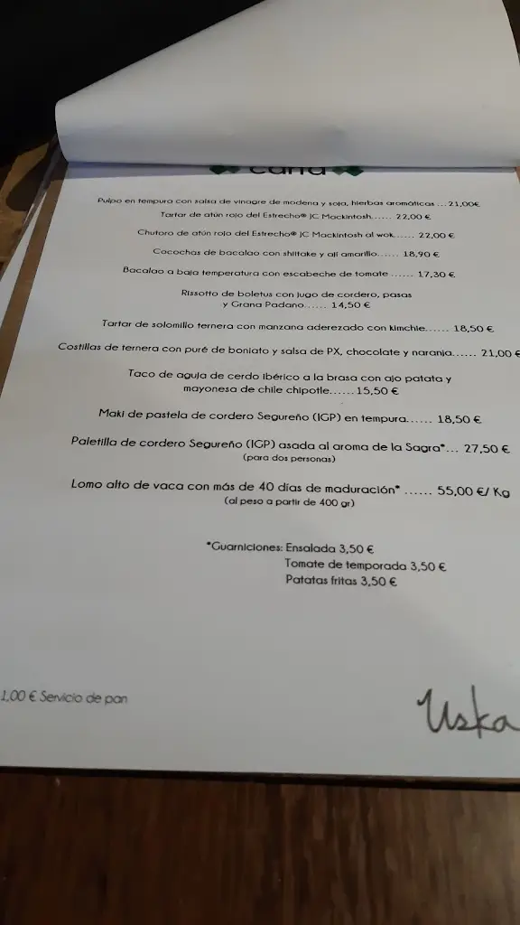 Menü_Díavlos_Agía Kyriakí_Bild_4