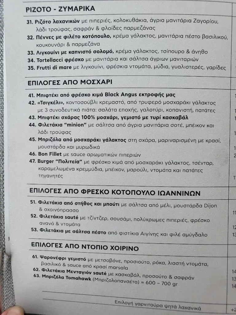 Menu_Frontzou Politia Restaurant_Ioánnina_image_3