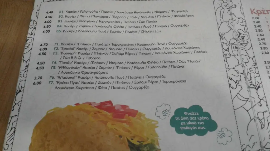 Menü_Popeye Creperie_Igoumenítsa_Bild_1